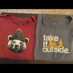 Set of 2 plus size Columbia Tshirts